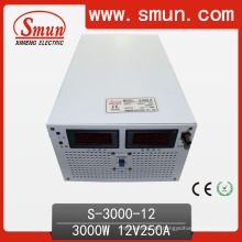 3000W 12VDC Single Output Schaltnetzteil (S-3000 mit ausgewähltem Eingang)